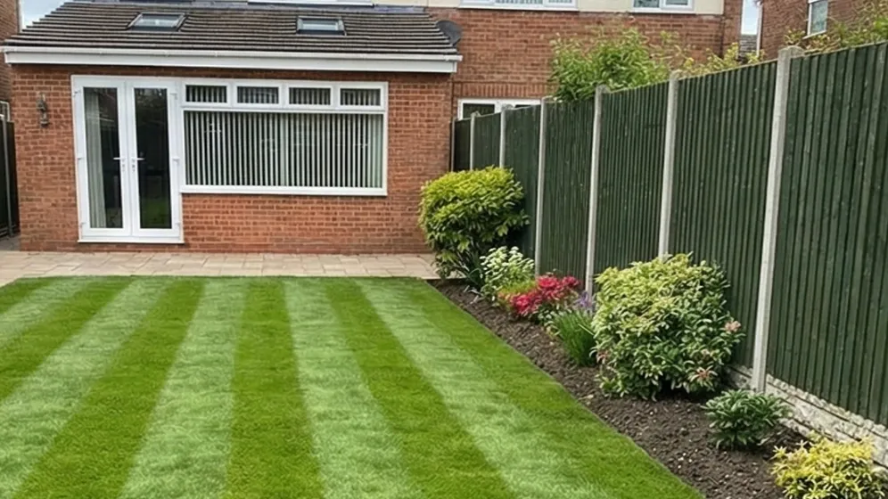 After - Beautiful maintained lawn